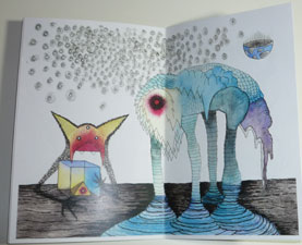 Dennis Pomales - Drawing Down the Moon - zine pages